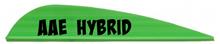 AAE HYBRID VANE 2.6"x .50" BRIGHT GREEN 50PK