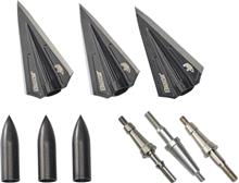 RAZORHEAD VWS SINGLE BEVEL BROADHEAD KIT BLACK