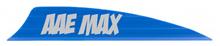 ^^AAE PLASTIFLETCH MAX 2.0 SHIELD VANE BLUE 100PK