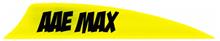 ^^AAE PLASTIFLETCH MAX 2.0 SHIELD VANE YELLOW 100PK