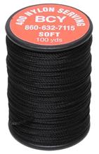 400 NYLON TRADITIONAL END SERVING (SOFT) 90 yds JIG BLACK