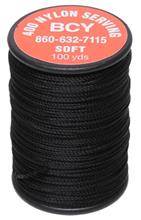 400 NYLON END SERVING .017 90 yds JIG BLACK