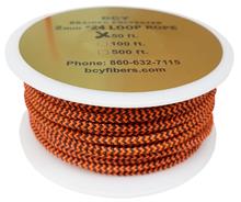 D LOOP ROPE .080" SPECKLED F.ORANGE (50