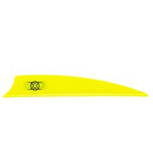 X-VANE 3.5" SHIELD CUT 100PK NEON YEL (HUNT/XBOW)