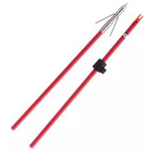 RED FIBERGLASS ARROW W/PIRANHA POINT XT