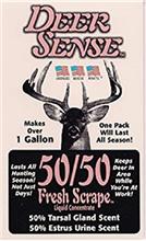 DEER SENSE 50/50 FRESH SCRAPE LIQUID CONCENTRATE EACH