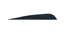 FEATHERS 3"RW PARABOLIC BLACK 100PK