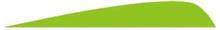 FEATHERS 3"RW PARABOLIC CHARTREUSE 100PK