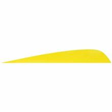 FEATHERS 3"RW PARABOLIC FLO YELLOW 100PK