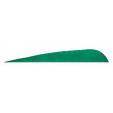 FEATHERS 3"RW PARABOLIC GREEN 100PK