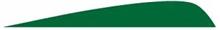 FEATHERS 4"RW PARABOLIC GREEN 100PK