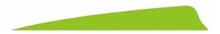 FEATHERS 4"RW SHIELD CUT CHARTREUSE 100PK