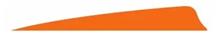 FEATHERS 4"RW SHIELD CUT FLO ORANGE 100PK