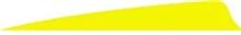 FEATHERS 4"RW SHIELD CUT FLO YELLOW 100PK