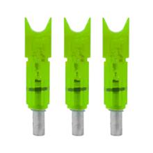 LUMENOK ECC .297"ID BOLT END CRESENT GREEN 3PK