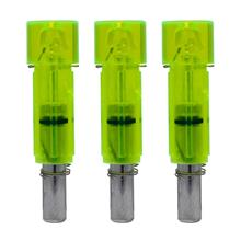 LUMENOK ECF .297"ID BOLT END FLAT GREEN 3PK