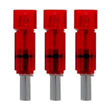 LUMENOK ECF .297"ID BOLT END FLAT RED 3PK