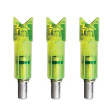 LUMENOK EXCC .3015"ID BOLT END CRESENT GREEN 3PK