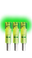 LUMENOK EXCF .3015"ID BOLT END FLAT GREEN 3PK