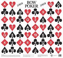 @BOW POKER GAME TARGET 25"x27"