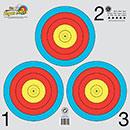 @TA-3x40G 3-SPOT VEGAS GREY TARGET TRI. 17"x17"