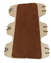 T-AGL-3 TRAD.HUNTER 7 1/2"ARMGUARD HONEY BRN SUEDE