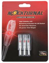 NOCKTURNAL S (6.5mm) LIGHTED NOCKS RED 3PK