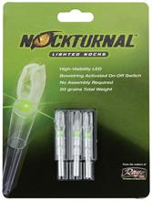 NOCKTURNAL S (6.5mm) LIGHTED NOCKS GRN 3PK