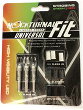 FIT UNIVERSAL LIGHTED NOCKS STROBING RED/GRN 3PK