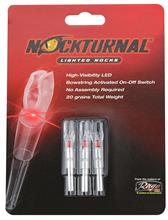 NOCKTURNAL X (5mm) LIGHTED NOCKS RED 3PK