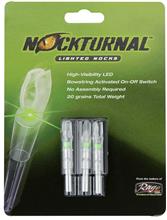 NOCKTURNAL LIGHTED NOCKS X (5mm) GREEN 3PK