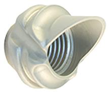 *1/4 LARGE HOODED PEEP HOUSING 37 DEG SILVER