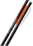 CROSSBOW ARROWS 9MM CARBON 22"INSERT 4"V 12PK
