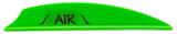 AIR VANE 2" SHIELD CUT 100PK NEON GREEN (FIELD/FITA)