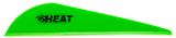 HEAT VANE 2.5" ULTRA-STIFF 100PK NEON GRN (HUNTING/3D)