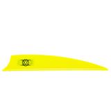 X-VANE 3.5" SHIELD CUT 100PK NEON YEL (HUNT/XBOW)