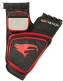 TRANSITION 4-TUBE HIP QUIVER BLACK/RED LH