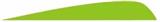 FEATHERS 3"RW PARABOLIC CHARTREUSE 100PK