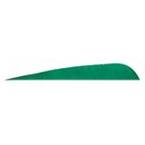 FEATHERS 3"RW PARABOLIC GREEN 100PK