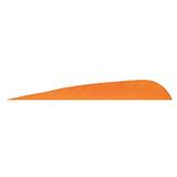 FEATHERS 4"RW PARABOLIC FLO ORANGE 100PK