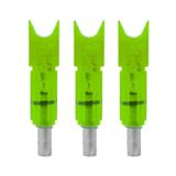 LUMENOK ECC .297"ID BOLT END CRESENT GREEN 3PK