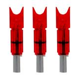 LUMENOK ECC .297"ID BOLT END CRESENT RED 3PK