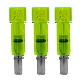 LUMENOK ECF .297"ID BOLT END FLAT GREEN 3PK