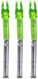 LUMENOK X 5MM ARROW NOCKS GREEN 3PK