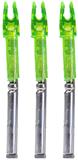 LUMENOK X 5MM ARROW NOCKS GREEN 3PK