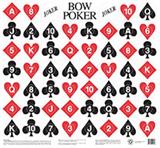 @BOW POKER GAME TARGET 25"x27"