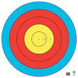 @TA-1x122C FITA 5 RING of 122cm TARGET 25"x25"