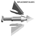 REPLACEMENT SWEPT BLADES X-BOW 100gr 9PK
