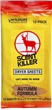 @580 SCENT KILLER AUTUMN DRYER SHEETS 12PK (6MC)